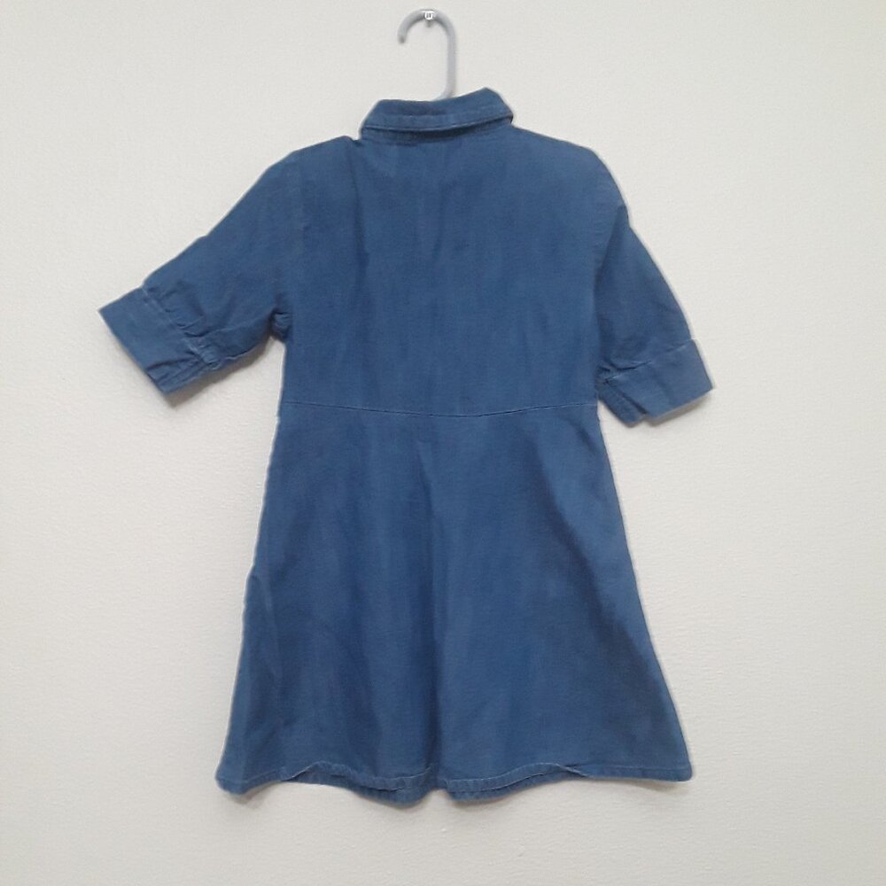 Blue Denim Button-Up Dress - Picture 4 of 4